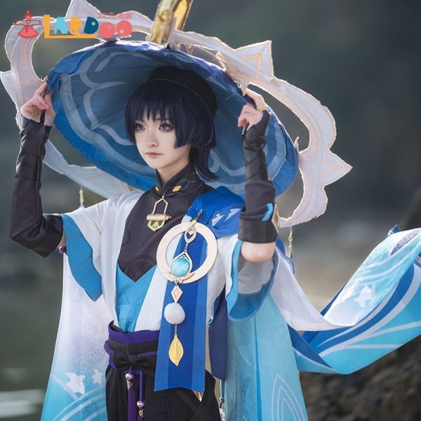 【生産停止】原神 Genshin スメール スカラマシュ 放浪者-wanderer コスプレ衣装 神の目金属版 コスチューム cosplay