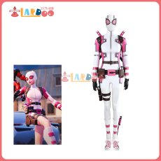 画像1: フォートナイト Fortnite グウェンプール Gwenpool  デッドプール コスプレ衣装 マスク付き コスチューム  cosplay (1)