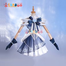 画像2: VOCALOID 初音ミク 雪ミク SNOW MIKU 2025 コスプレ衣装 ステッキ付き コスチューム cosplay (2)