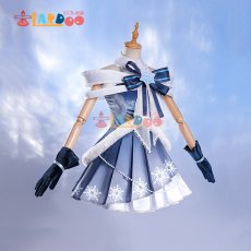 画像4: VOCALOID 初音ミク 雪ミク SNOW MIKU 2025 コスプレ衣装 ステッキ付き コスチューム cosplay (4)