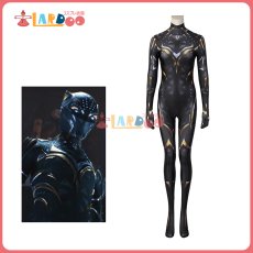 画像1: ブラックパンサー：ワカンダ・フォーエバー Black Panther：Wakanda Forever シュリ-Shuri マスク付き コスプレ衣装 ジャンプスーツ コスチューム cosplay (1)