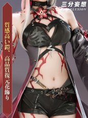 画像2: 【三分妄想】崩壊スターレイル HonkaiStarRail 黄泉-Acheron 使令版 コスプレ衣装/ウィッグ/ブーツ コスチューム (2)