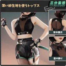 画像3: 【三分妄想】ゼンレスゾーンゼロ ジェーン・ドウ-Jane Doe コスプレ衣装/ウィッグ/ブーツ コスチューム (3)