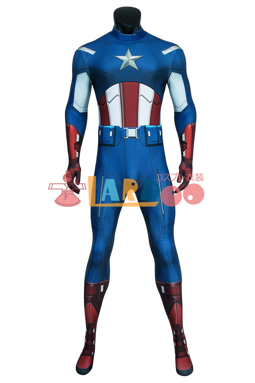 アベンジャーズ キャプテン アメリカ ジャンプスーツ The Avengers Captain America Zentai Jumpsuit  Bodysuit 全身タイツ ジャンプスーツ コスプレ衣装 コスチューム cosplay