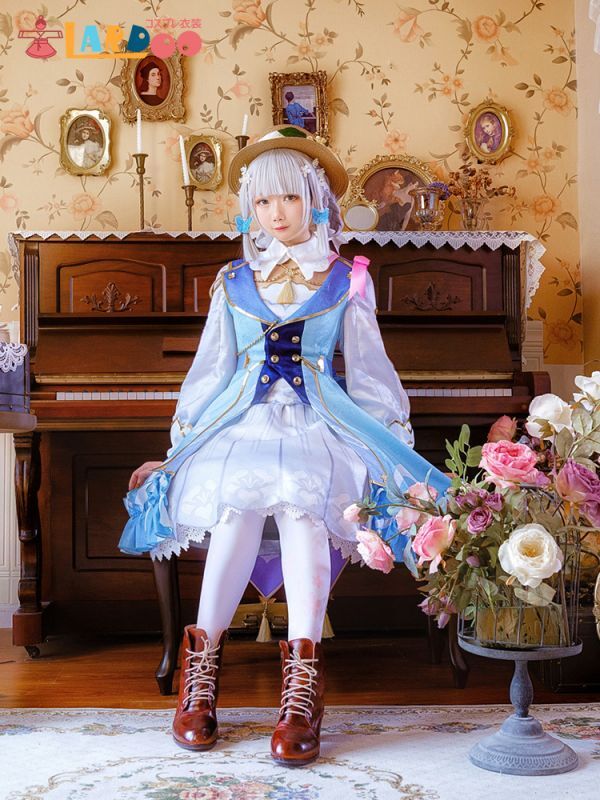 【半額処分】原神 Genshin 神里綾華-スキン「花時に訪れた手紙」 コスプレ衣装 コスチューム cosplay